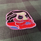 The Severed Head of Magog Iron On Patch Green