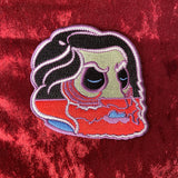The Severed Head of Magog Iron On Patch Red 